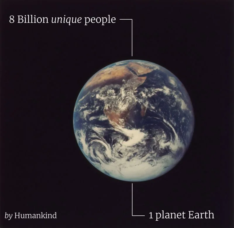 Humankind — 8 billion.