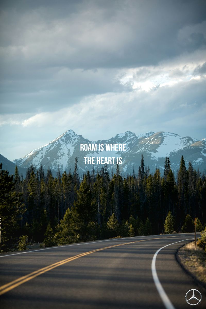 Mercedes × Airstream — Roam is where the heart is (mountain).