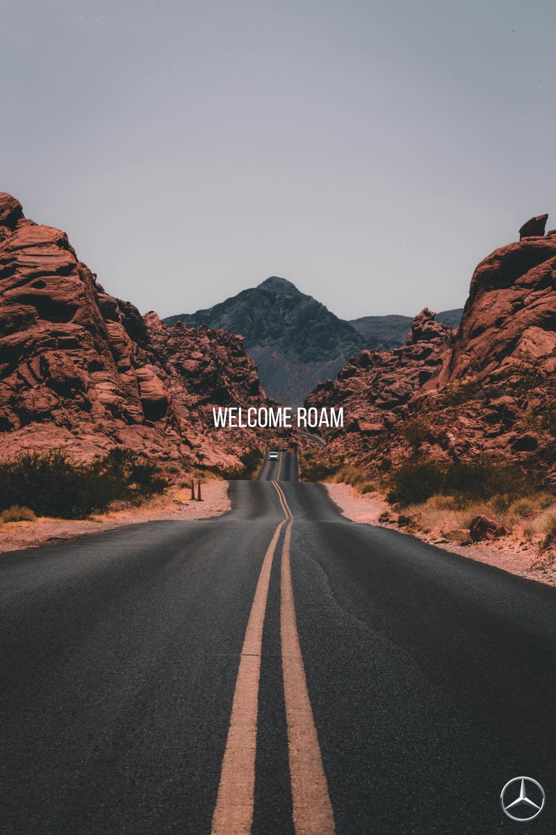 Mercedes × Airstream — Welcome roam (canyon).